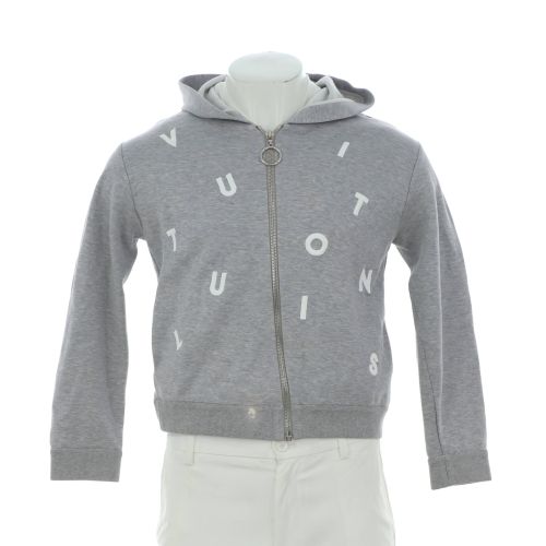 Men's Letters Zipped Hoodie Cotton Blend