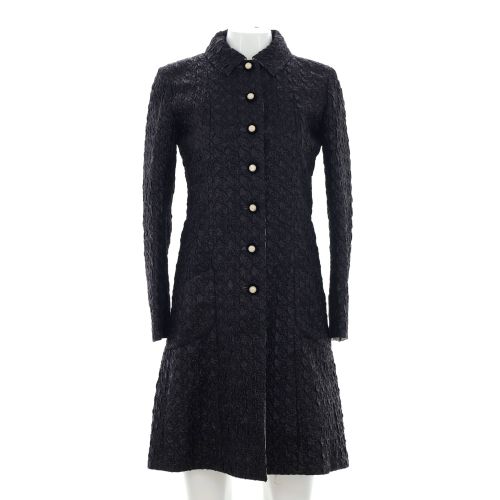 Women??s Two Pocket Button Up Coat Tweed