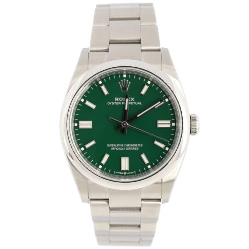 Oyster Perpetual Green Automatic Watch Stainless Steel 36